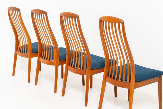 Image 1 of Set of 4 Dining Chairs by Kai Kristiansen for Schou Andersen
