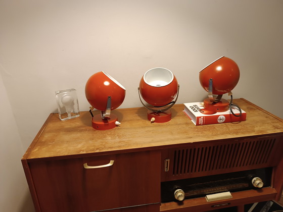 Image 1 of trio of vintage eyeball spotlights