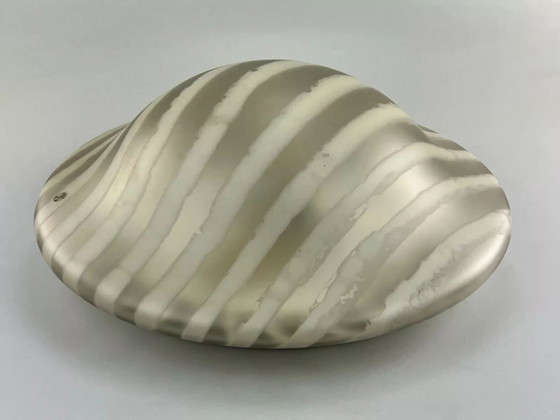 Image 1 of 70s Peill & Putzler Plafoniere ceiling lamp glass space design lamp 70s