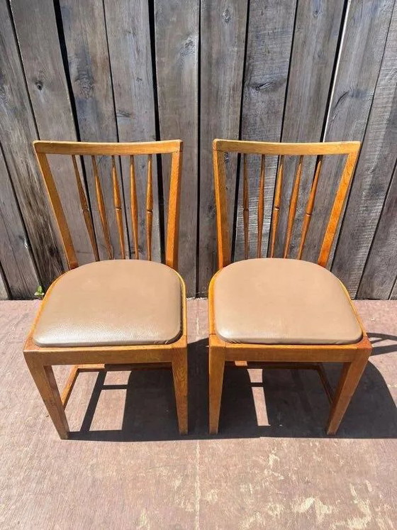 Vintage wooden dining chairs 1 of 26, Brown, Mid Century Modern (photo 3 of 11)