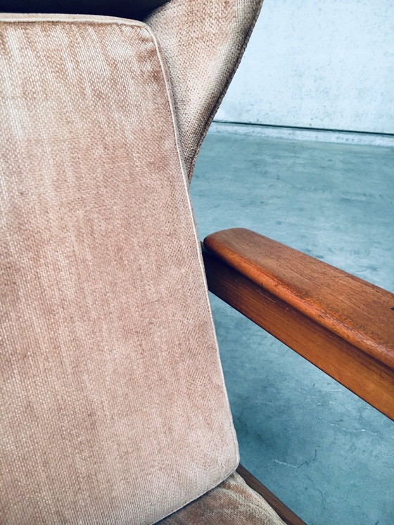 Image 1 of Set di poltrone con schienale ad ala in stile scandinavo di metà secolo, Danimarca, anni '60