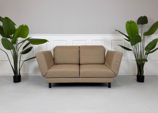 Brühl Moule Small Sofa Stoff Braun Gästebett