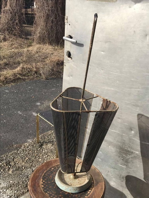 Mid-Century Italiaans Metalen Paraplubak