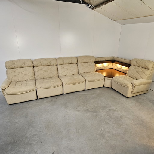 Vintage modulaire bank, hoge rug