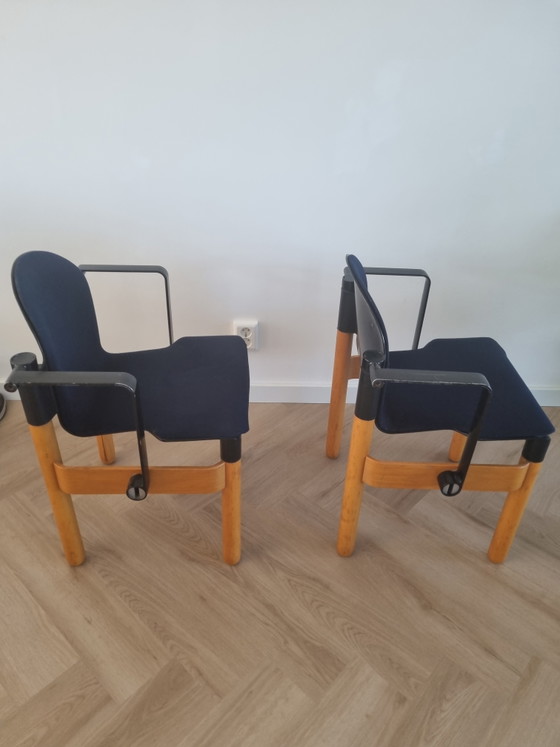 Image 1 of 2 vintage Thonet Flex design Gerd Lange chairs from the 70s/80s
