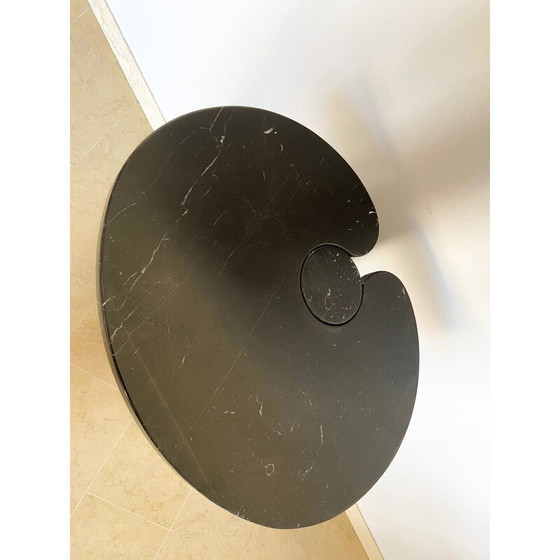 Image 1 of Vintage black marble coffee table, Italy 1970s
