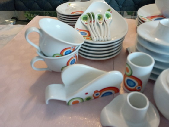 Image 1 of Servizio da tavola vintage anni '70, design eccezionale, 43 pezzi, rarissimo!