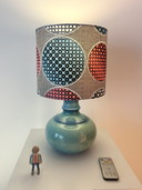 Accent lamp made from rare Jasba vase - West German Pottery
