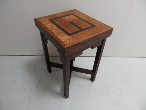 Amsterdam School Oak Side Table
