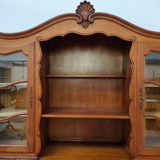 Credenza con Vetrina Vintage Cassettiera Mobile a Parete – Credenze con vetrina, Glass, Wood (photo 13 of 17)