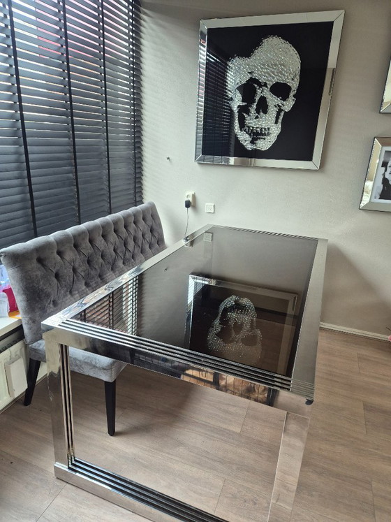 Image 1 of Eicholtz dining table and chairs plus Kare dining bench