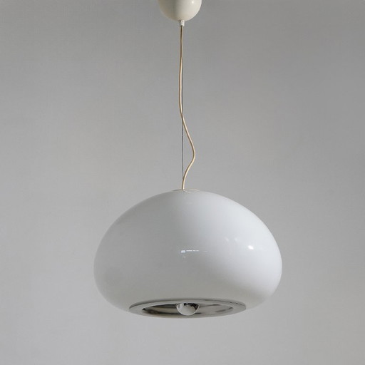 Lustre « Noir et Blanc » des frères Castiglioni pour Flos, années 1960