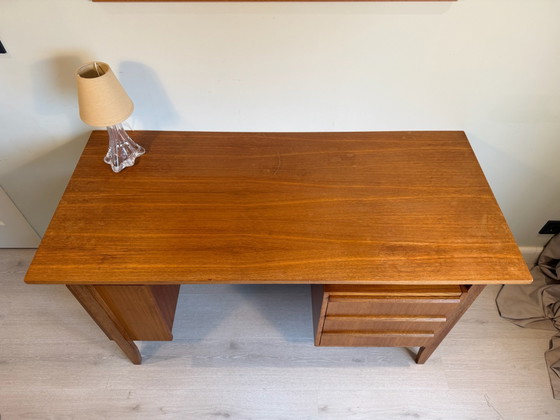 Scrivania vintage in teak, design retrò / mid-century, Scrivanie, Legno, Marrone (foto 7 di 10)