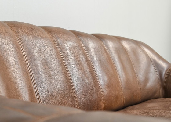 Image 1 of Canapé deux places De Sede DS44 en cuir de buffle - Suisse, années 1970