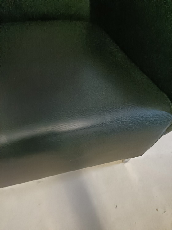 Image 1 of Black leather armchair