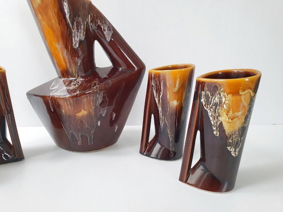 Image 1 of PRACHTIG SINAASAPPELSERVICE UIT DE JAREN 1960, MODERNISTISCHE VINTAGE KERAMIEK