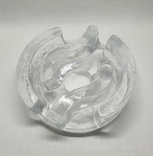 Chauffe-théière iconique La Vida – Verre cristal soufflé à la bouche, années 1970