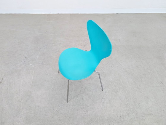 Image 1 of Sedia Fritz Hansen Serie 7 Turchese 3107 Sedia Arne Jacobsen