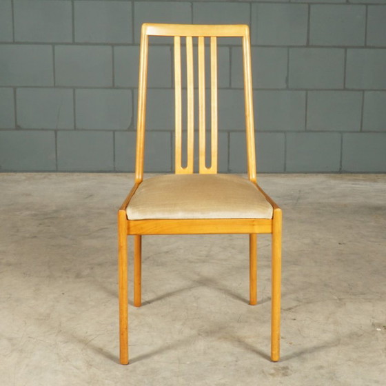Juego de 6 sillas de comedor – Lübke – década de 1970 – interlübke, Textile, Vintage (photo 2 of 14)
