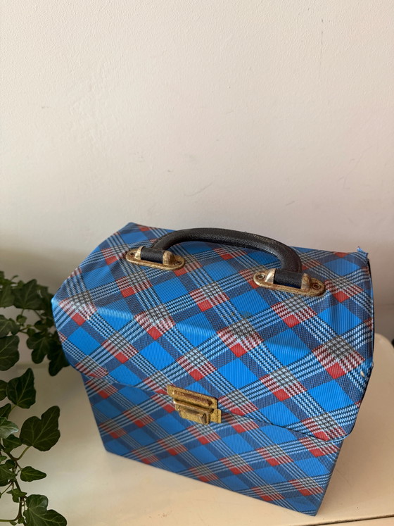 70s Plaid Singles Case – Glass & Decanter, Glass, Vintage (photo 3 of 4)