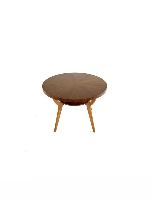 Vintage walnut side table, Ilse Möbel '60