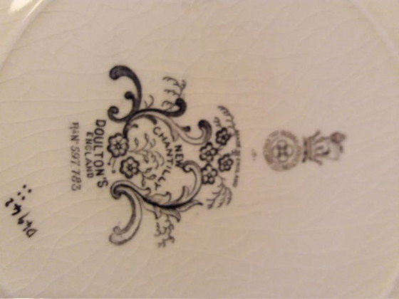 Image 1 of 43 pièces 19ème Nouveau Chantilly Century Style Doulton RN 537783