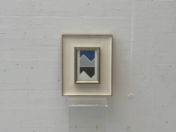 Image 1 of Geometrische compositie van Heijo Hangen, 1974