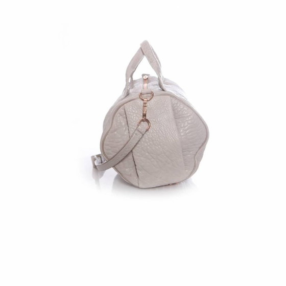Image 1 of Borsa Rockie Alexander Wang, grigio chiaro con borchie color rosa.