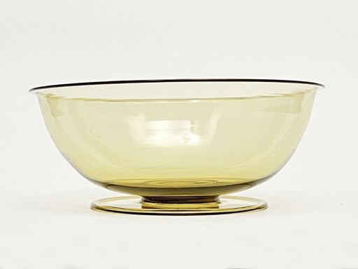 Murano glass bowl from the 1930s attributed to Vittorio Zecchin for Cappellin and Venini
