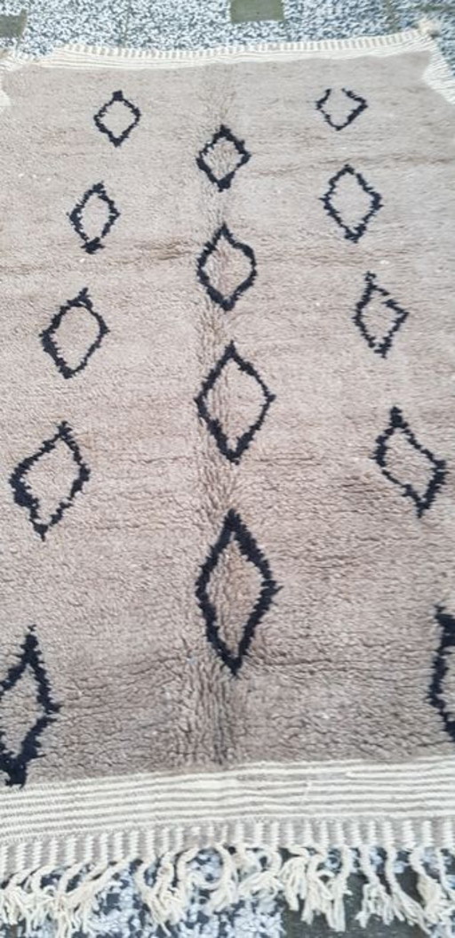 Handgeknoopt Berber tapijt wol 253x158cm
