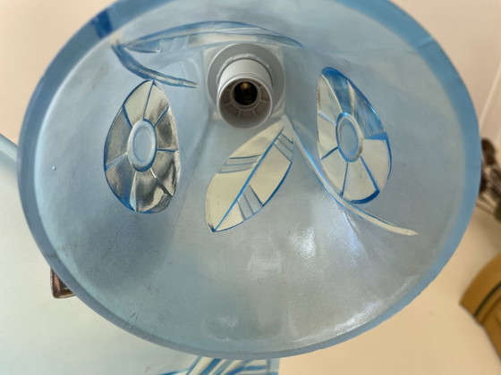 Image 1 of Lampe pendante Art Deco 1930 Degué French