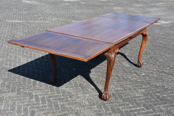 Image 1 of Magnifique table/bureau extensible en bois massif