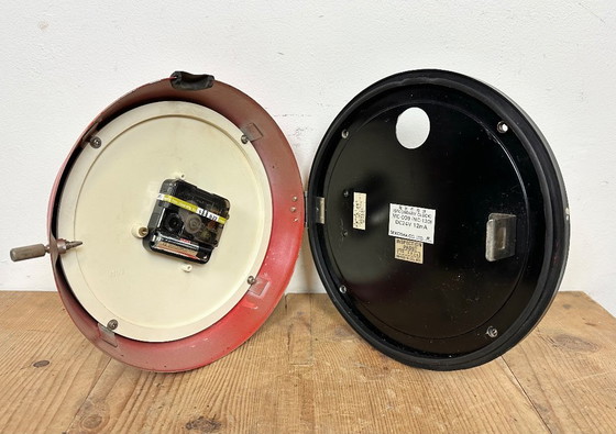 Image 1 of Vintage rode Seiko scheepswandklok, jaren 70