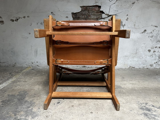 Image 1 of Kurt Østervig Hunting chair Deens design fauteuil eik leder