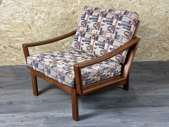 Image 1 of 60s 70s teak armchair Easy Chair by Glostrup Møbelfabrik Denmark Design