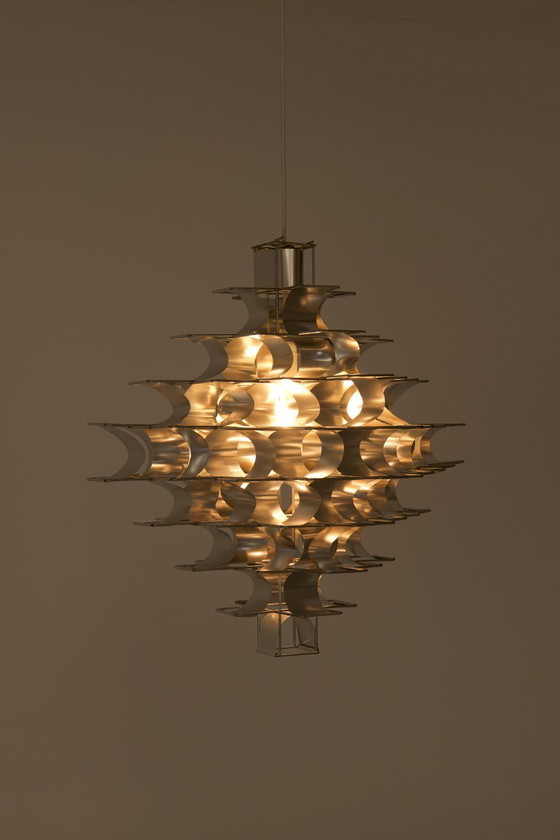 Lampada a sospensione Casiopée a 9 livelli - Max Sauze – Lampade a sospensione, Metal (photo 5 of 14)