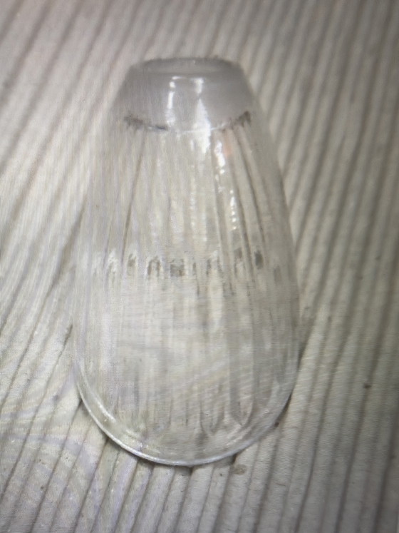Image 1 of 2x G4 spring clip horseshoe lampshades transparent glass New!