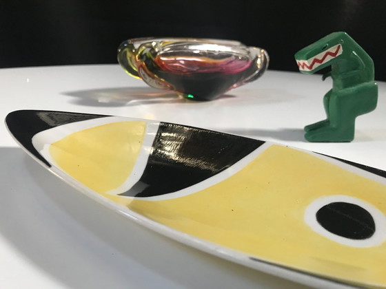 Image 1 of Plat • Vintage Centerpiece • « 9736 » • István Kovács • Zsolnay • 1962