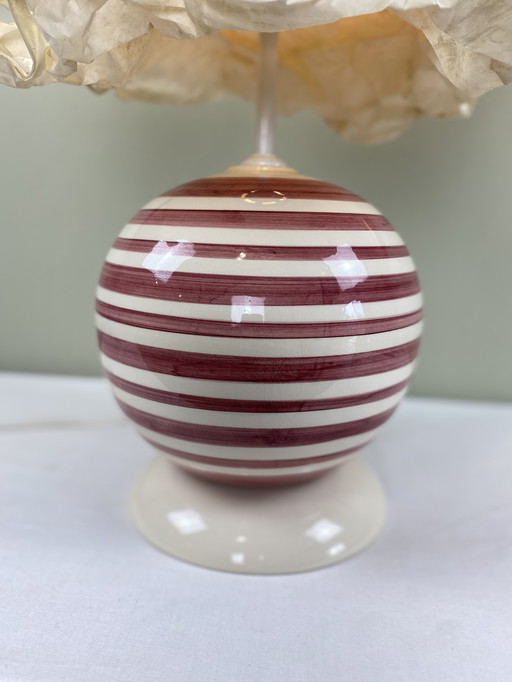 Lampe Unique Céramique Spirale Abat-Jour Nuage