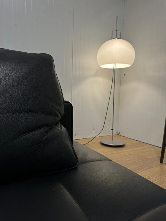 Minotti Lawrence Element Schwarzes Leder (2x), 2 Sitzer Sofas, Modern (Foto 15 von 19)