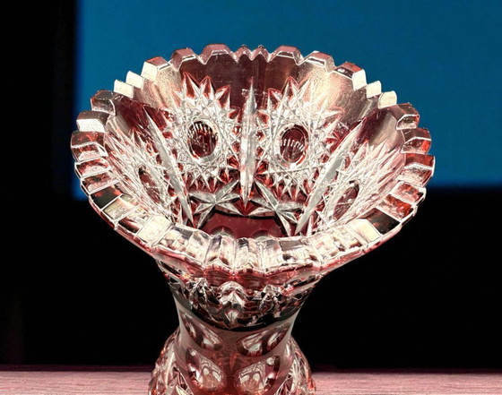 Image 1 of Bohemia - Art Deco Bohemian Crystal Vase