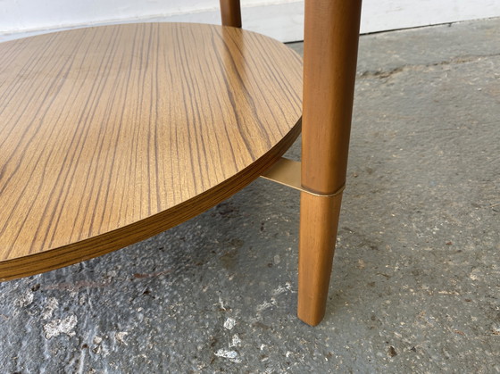 Image 1 of Mid Century Modern Runder Couchtisch von Schreiber