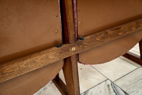 Image 1 of Vintage Red Folding Cinema Chairs, 1970s Czechoslovakia