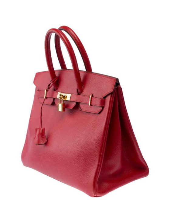 Image 1 of Sac HERMES Birkin 35 en Cuir Rouge - 103417
