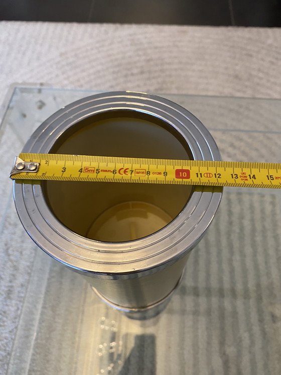 Image 1 of Refrigeratore vintage anni '80 in oro in stile Hollywood Regency