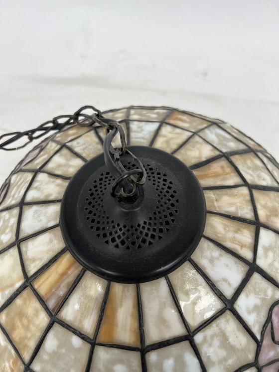 Vintage Tiffany Hanglamp – Verlichting, Glass, Metal (photo 4 of 5)