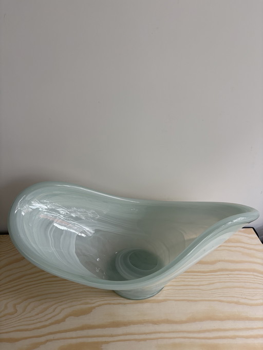 Schaal in vetro di Murano verde menta 