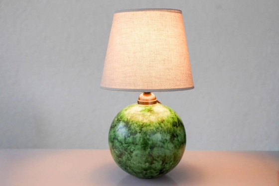 Image 1 of Scandinavian Art Deco table lamp in ceramic by Erik Mornils for Nittsjö, 1930s