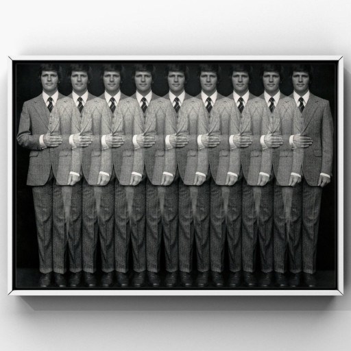 1x Nine Times the Gentleman, Niederlande 1971 | Mehrfachbelichtung