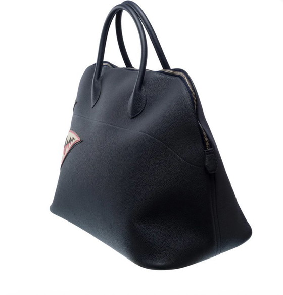 Image 1 of Sac HERMES Bolide en Cuir Bleu Marine - 101971 